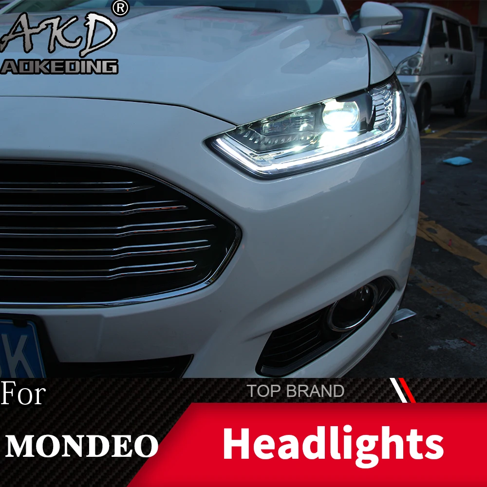 

Head Lamp For Ford Mondeo 2013-2017 Fusion Headlights Fog Lights Day Running Light DRL H7 LED Bi Xenon Bulb Car Accessory