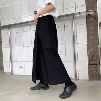 Male Streetwear Vintage Fashion Gothic Kimono Trousers Stage Clothing Men Japan Style Cotton Linen Casual Wide Leg Skirt Pant
Male Streetwear Vintage Fashion Gothic Kimono Trousers Stage Clothing Men Japan Style Cotton Linen Casual Wide Leg Skirt Pant