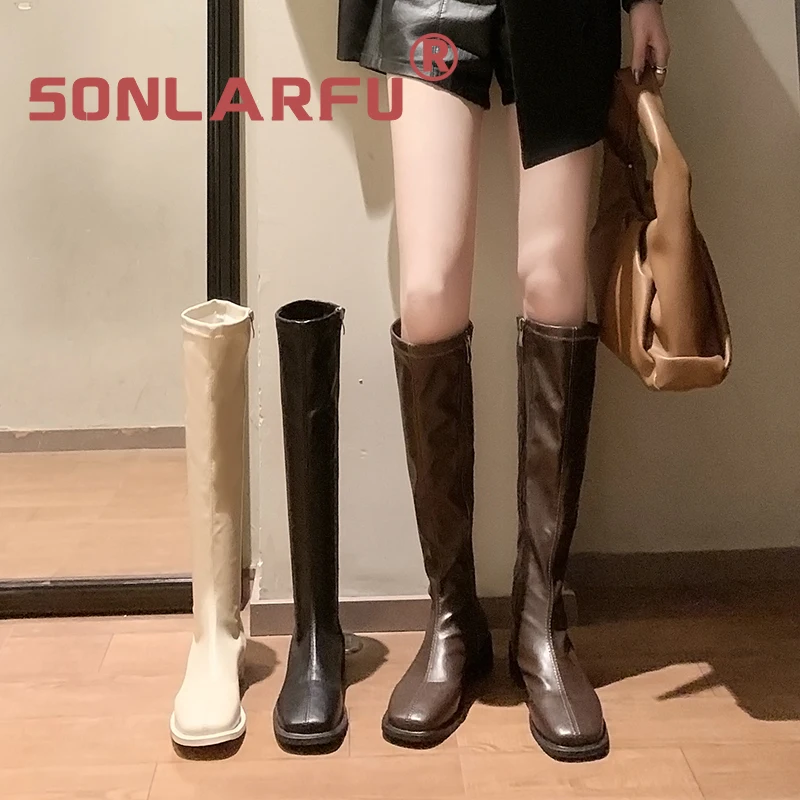 New Elastic Knight Boots Women's High Mid-Heeled Square Toe Chunky Heel Fashion Slimming Long Boots Black
New Elastic Knight Boots Women's High Mid-Heeled Square Toe Chunky Heel Fashion Slimming Long Boots Black