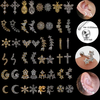 Dreamlee 1pc 20g Silver Color & Gold Ear Helix Tragus Cartilage Stud Earrings Labret Monroe Lip Stud Piercing Body Jewelry
Dreamlee 1pc 20g Silver Color & Gold Ear Helix Tragus Cartilage Stud Earrings Labret Monroe Lip Stud Piercing Body Jewelry