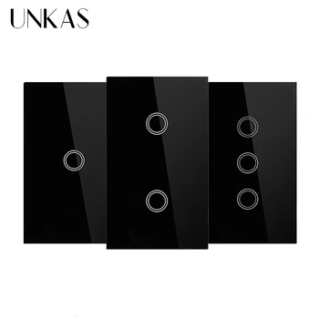 UNKAS US Standard Smart Switch 1/2/3 Gang 1 Way Touch Sensor Switch Single Fire Line Wall Light Only Touch Function Switch
UNKAS US Standard Smart Switch 1/2/3 Gang 1 Way Touch Sensor Switch Single Fire Line Wall Light Only Touch Function Switch