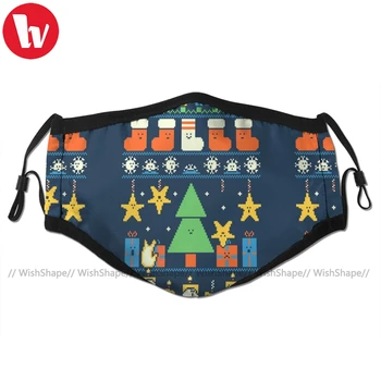 Ugly Christmas Sweater Mouth Face Mask Merry Christmess Facial Mask Kawai Cool with 2 Filters for Adult
Ugly Christmas Sweater Mouth Face Mask Merry Christmess Facial Mask Kawai Cool with 2 Filters for Adult