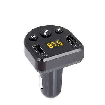 Bluetooth FM Transmitter Radio Adapter Hands-Free Calling/USB Flash Drive MP3 Music Player + 2 USB Ports Charger 
Bluetooth FM Transmitter Radio Adapter Hands-Free Calling/USB Flash Drive MP3 Music Player + 2 USB Ports Charger