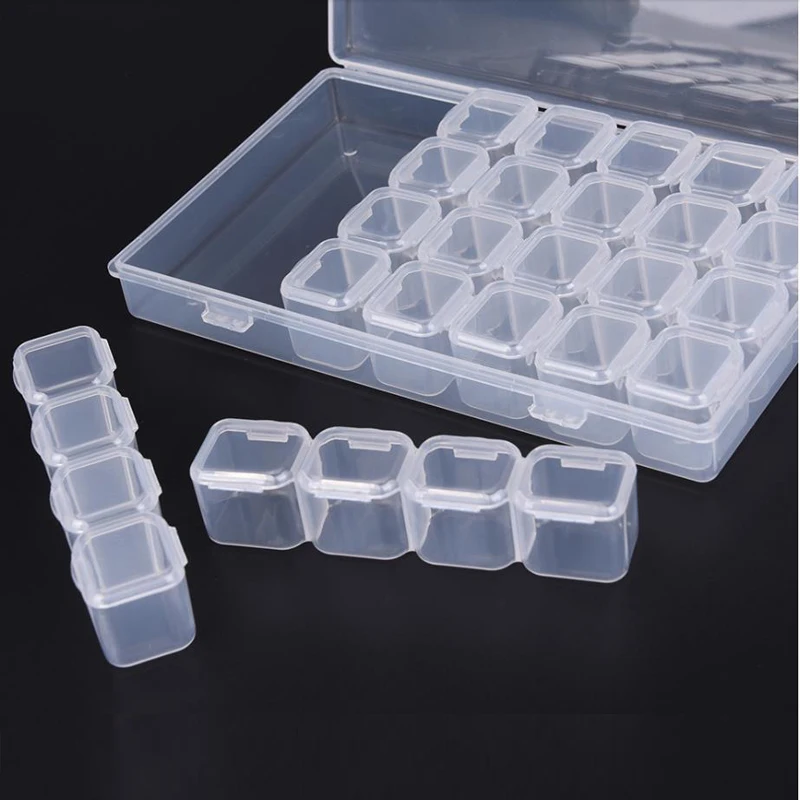 28 Grids Plastic Storage Box Transparent Rectangular Storage Box Beads Earrings Jewelry Medicine Container Nail Brush Case
28 Grids Plastic Storage Box Transparent Rectangular Storage Box Beads Earrings Jewelry Medicine Container Nail Brush Case