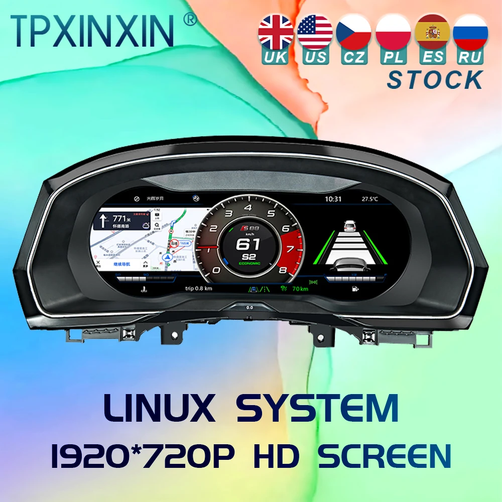 For Volkswagen Passat B8 CC Linux Car Ditigal Cluster LCD Dashboard Instrument Panel Multifunctional Multimedia Player Carplay
For Volkswagen Passat B8 CC Linux Car Ditigal Cluster LCD Dashboard Instrument Panel Multifunctional Multimedia Player Carplay