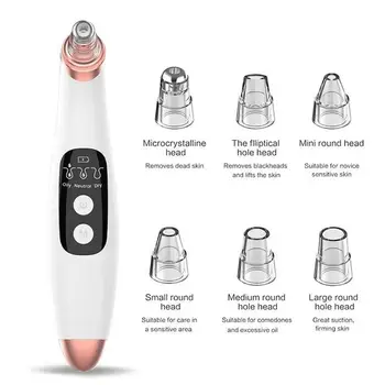 1pc Blackhead Remover With 6pcs Suck Head Electric Facial Care Tool Portable Pore Cleaner Beauty Instrument Facial Cleansing
1pc Blackhead Remover With 6pcs Suck Head Electric Facial Care Tool Portable Pore Cleaner Beauty Instrument Facial Cleansing