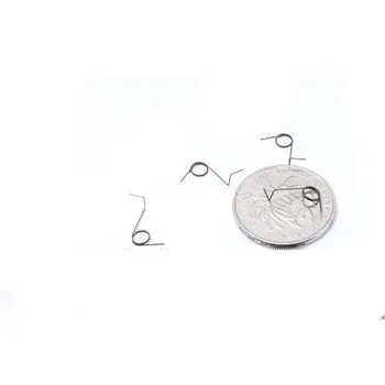 10pcs wire diameter 0.3mm outer diameter 4.4mm number of turns 2 ring with hook springs miniature torsion spring
10pcs wire diameter 0.3mm outer diameter 4.4mm number of turns 2 ring with hook springs miniature torsion spring