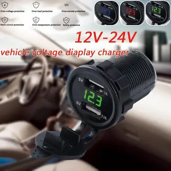Cigarette Lighter Socket Splitter Car 2 USB Charger Cover Car Charger with Led Light Power Adapter Motorcycle Usb Socket Mount
Cigarette Lighter Socket Splitter Car 2 USB Charger Cover Car Charger with Led Light Power Adapter Motorcycle Usb Socket Mount