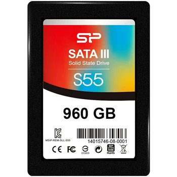 SSD Silicon Power S55 SP960GBSS3S55S25 SSD, 2.5 ", 960GB, SATA-III, Read: 560 Mb / s, Write: 530 Mb / s, TLC, TRIM, NCQ, ECC, S.M.A.R.T.
SSD Silicon Power S55 SP960GBSS3S55S25 SSD, 2.5 ", 960GB, SATA-III, Read: 560 Mb / s, Write: 530 Mb / s, TLC, TRIM, NCQ, ECC, S.M.A.R.T.