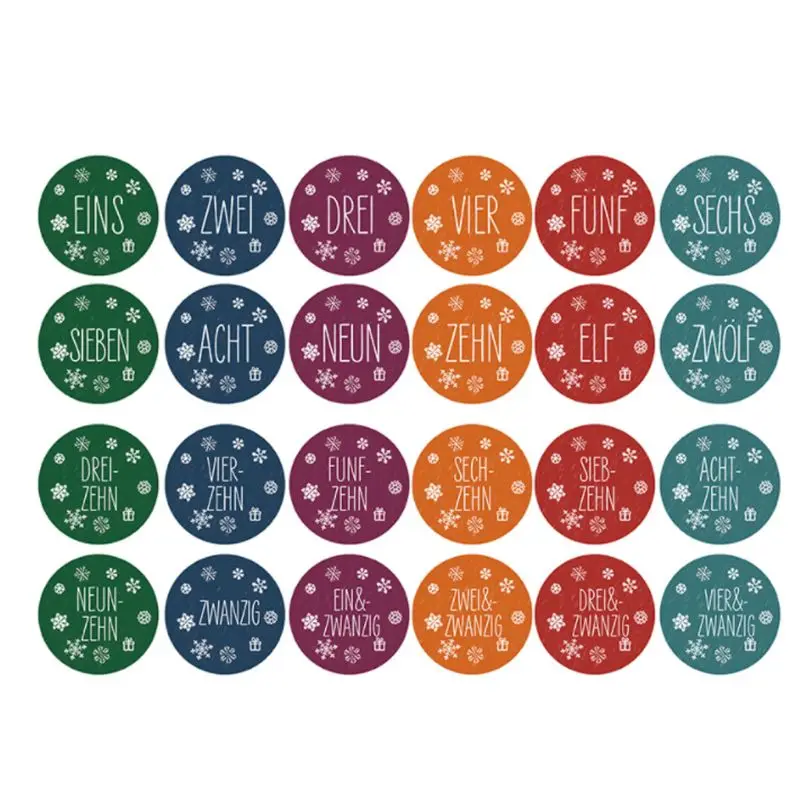 24pcs/set christmas series advent calendar filling candy gift