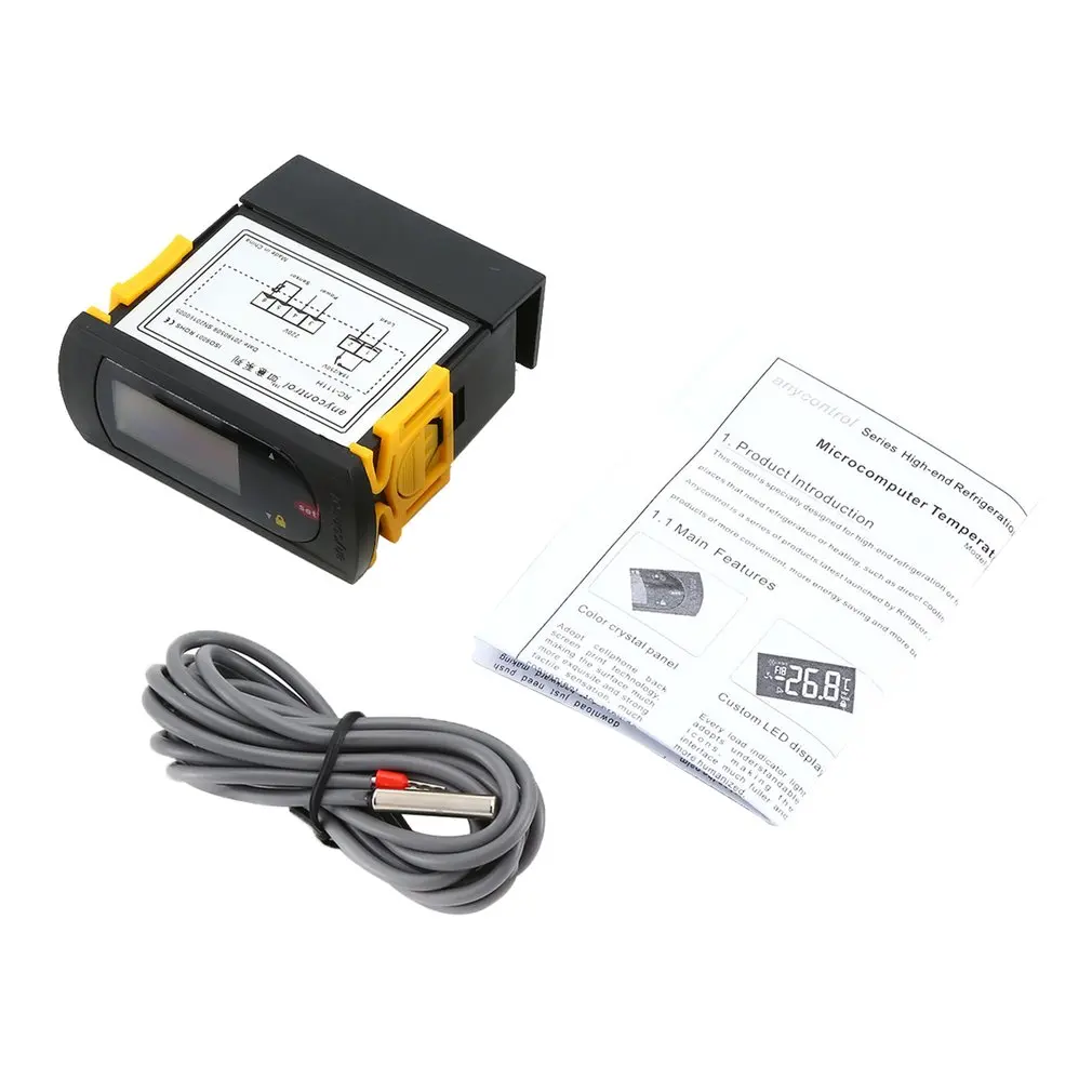 RC-111H Digital Temperature Controller Thermostat Microcomputer Thermoregulator Refrigerator Thermocouple Controller
RC-111H Digital Temperature Controller Thermostat Microcomputer Thermoregulator Refrigerator Thermocouple Controller
