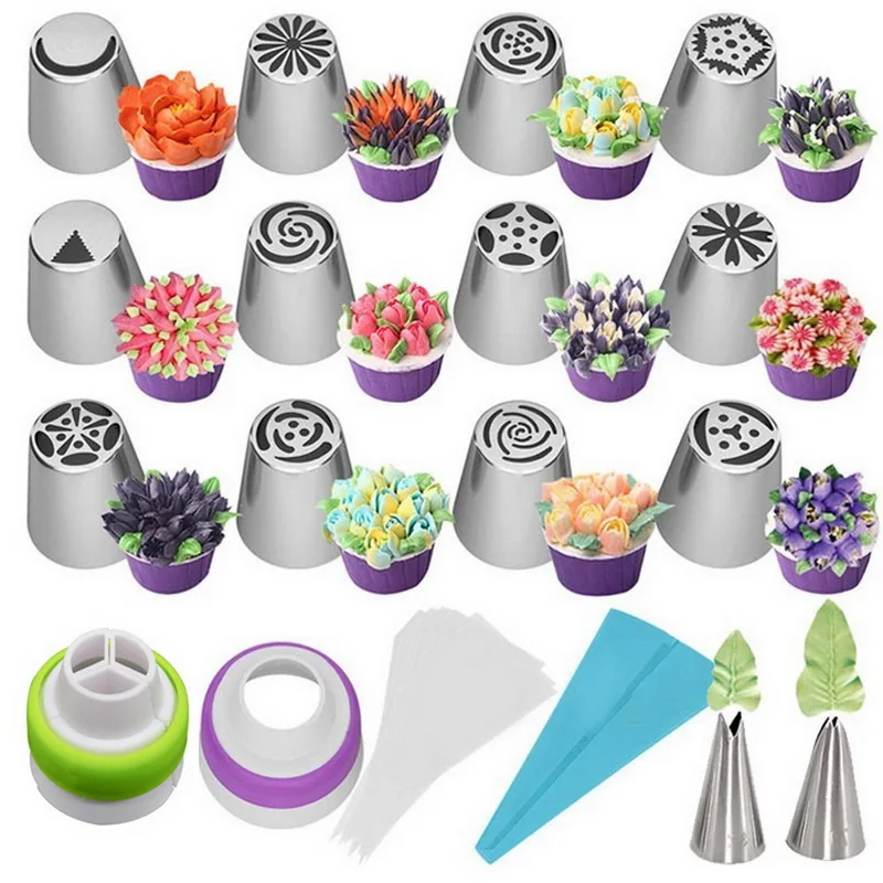 Stainless Steel Decorating Nozzle Set DIY Set Floral Nozzle Cake Decorating Supplies Icing Piping Tips Baking Decorating Kit
Stainless Steel Decorating Nozzle Set DIY Set Floral Nozzle Cake Decorating Supplies Icing Piping Tips Baking Decorating Kit