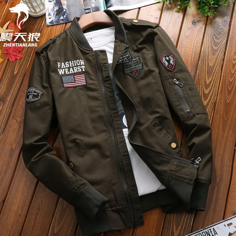 Thin Type for Spring And Autumn Men Jacket MEN'S Jacket Air Force Pilots Jacket Baseball Military Flight Suit
Thin Type for Spring And Autumn Men Jacket MEN'S Jacket Air Force Pilots Jacket Baseball Military Flight Suit