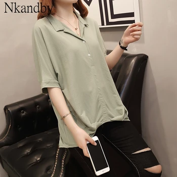 Plus Size Korean Style Women's Blouses 2020 Summer Clothes Stylish Loose Short Sleeve Shirts Oversize Solid Color Chic Top Femme
Plus Size Korean Style Women's Blouses 2020 Summer Clothes Stylish Loose Short Sleeve Shirts Oversize Solid Color Chic Top Femme