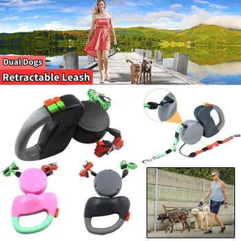 3M Dual Head Retractable Dog Leash Automatic Flexible Dog Puppy Cat Traction Rope Belt Dog Leash For Small Medium Pet Supply 
3M Dual Head Retractable Dog Leash Automatic Flexible Dog Puppy Cat Traction Rope Belt Dog Leash For Small Medium Pet Supply