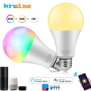 Dimmable E27 WiFi LED Smart Bulb Light LED Lampada 60W Equivalent App Operate RGB Warm White Cold Alexa Google Assistant Control
Dimmable E27 WiFi LED Smart Bulb Light LED Lampada 60W Equivalent App Operate RGB Warm White Cold Alexa Google Assistant Control