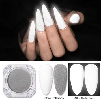 Nail Mirror Glitter Powder Glow In The Dark Reflection Nail Powder Grey White Dazzling Party Nail Art DIY Decoration
Nail Mirror Glitter Powder Glow In The Dark Reflection Nail Powder Grey White Dazzling Party Nail Art DIY Decoration