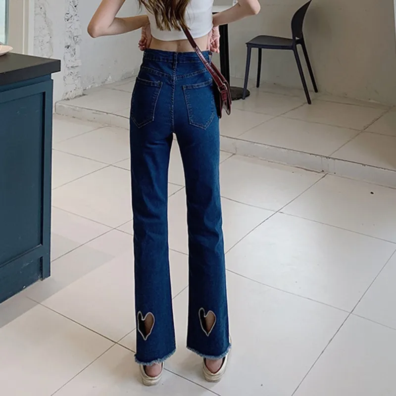 2021 New Arrival Summer Women Loose Casual Cotton Denim Ankle-length Pants Button Fly Waist Hollow Out Design Straight Jeans V56
2021 New Arrival Summer Women Loose Casual Cotton Denim Ankle-length Pants Button Fly Waist Hollow Out Design Straight Jeans V56