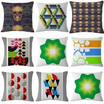 Skull Geometry Pillow Case Throw Pillowcase Soft Cotton Linen Printed Pillow Covers For Office Home Textile
Skull Geometry Pillow Case Throw Pillowcase Soft Cotton Linen Printed Pillow Covers For Office Home Textile