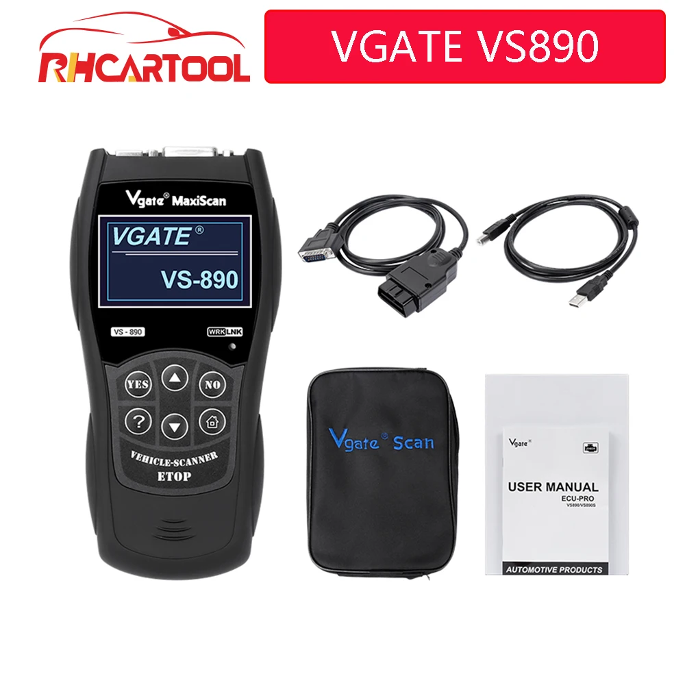 OBD2 Scanner Maxiscan Vgate VS890 Fault Code Reader Car Diagnostic-Tool Universal For Car OBDII VS 890 Better ELM327 AD310
OBD2 Scanner Maxiscan Vgate VS890 Fault Code Reader Car Diagnostic-Tool Universal For Car OBDII VS 890 Better ELM327 AD310