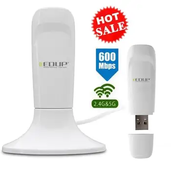 600Mbps Wireless Network Card USB WiFi Adapter 5Ghz wi fi Dongle Lan USB Ethernet Wifi Receiver With 1.2 meter extend usb cable
600Mbps Wireless Network Card USB WiFi Adapter 5Ghz wi fi Dongle Lan USB Ethernet Wifi Receiver With 1.2 meter extend usb cable