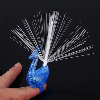 Glow Peacock BLUE 7 Colors Peacock Finger Light Peafowl Ring LED LED Gifts Gifts Party Decoration Optical Fiber Toy Novelty
Glow Peacock BLUE 7 Colors Peacock Finger Light Peafowl Ring LED LED Gifts Gifts Party Decoration Optical Fiber Toy Novelty