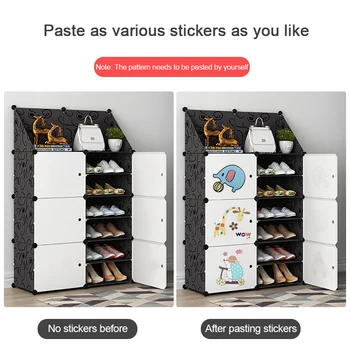 2020New Plastic Assembled Shoe Cabinet Multilayer Dustproof Shoe Rack Capacity Shoes Storage Modular Closet Organizer With Door
2020New Plastic Assembled Shoe Cabinet Multilayer Dustproof Shoe Rack Capacity Shoes Storage Modular Closet Organizer With Door