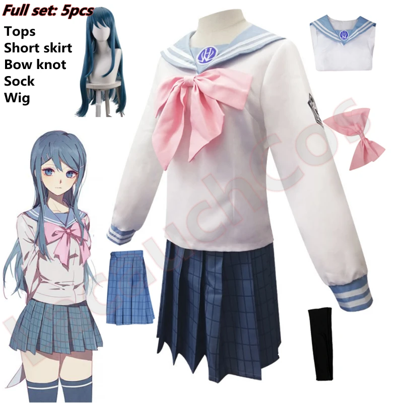 Anime Danganronpa Sayaka Cosplay Maizono Sayaka Costume Dangan Ronpa School Girl JK Uniform Women Clothing Halloween Party Set
Anime Danganronpa Sayaka Cosplay Maizono Sayaka Costume Dangan Ronpa School Girl JK Uniform Women Clothing Halloween Party Set