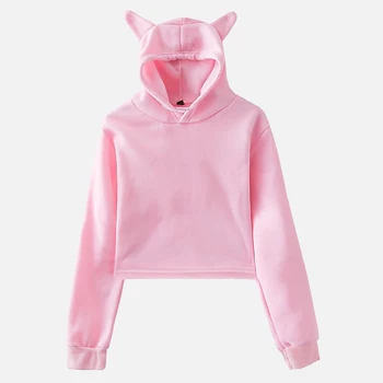 2020 Cat Ear Spring Hooded Women's Hoody Sweatshirt Fashion Long Sleeve Cropped Hoodies Women Streetwear Pullovers Female Tops
2020 Cat Ear Spring Hooded Women's Hoody Sweatshirt Fashion Long Sleeve Cropped Hoodies Women Streetwear Pullovers Female Tops