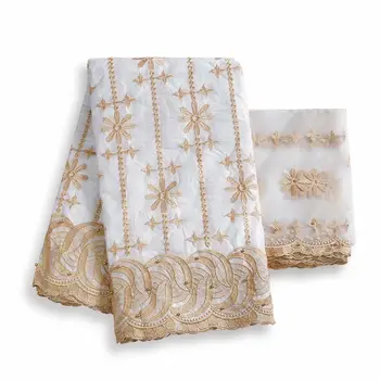 Satin Fabric and Tulle Lace Fabric 5+2 yards golden color stars and flowers and vines with beads African Bazin Riche Lace Fabric
Satin Fabric and Tulle Lace Fabric 5+2 yards golden color stars and flowers and vines with beads African Bazin Riche Lace Fabric