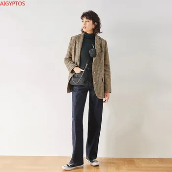 AIGYPTOS Autumn and winter Korean Camel version of the houndstooth retro silhouette suit women's jacket 2020
AIGYPTOS Autumn and winter Korean Camel version of the houndstooth retro silhouette suit women's jacket 2020