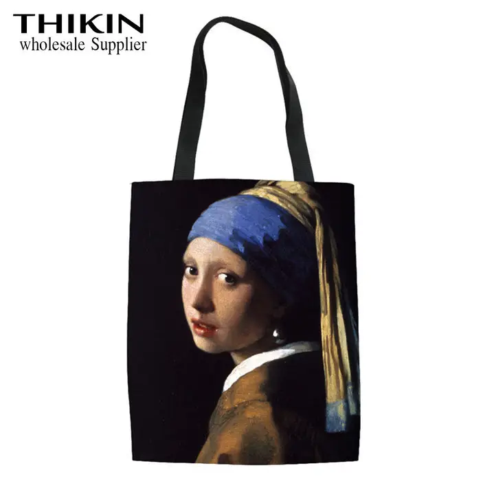 THIKIN Famous Paint Ladies Canvas Tote Bag Drifting In Otter Space Print Female Shopping Bag Custom Summer Beach Bag wholesale
THIKIN Famous Paint Ladies Canvas Tote Bag Drifting In Otter Space Print Female Shopping Bag Custom Summer Beach Bag wholesale