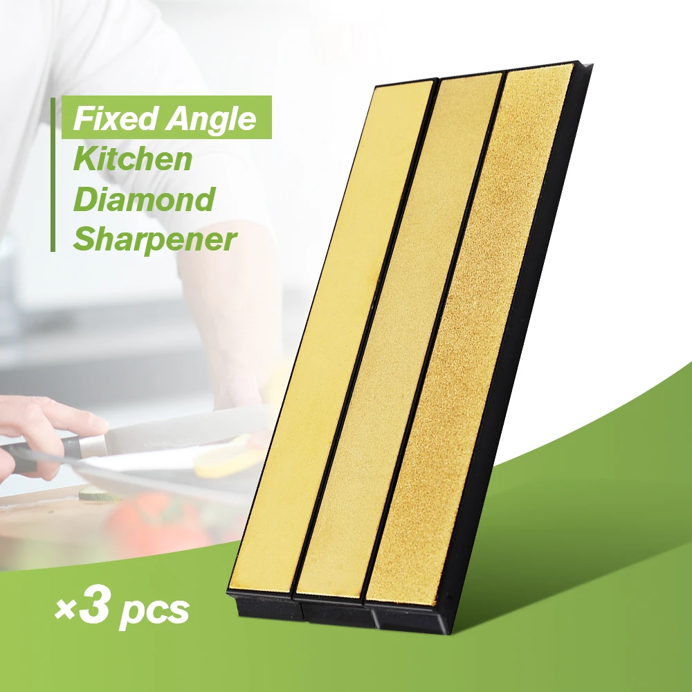 Original DMD 3PCS Diamond Whetstone Kitchen Knife Sharpener Fixed Angle Sharpening Stones For Tools | Дом и сад