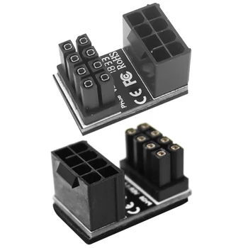 8 pin Male 180 Degree Angled to 8 Pin Female Power Adapter for Graphics Card 77HA
8 pin Male 180 Degree Angled to 8 Pin Female Power Adapter for Graphics Card 77HA