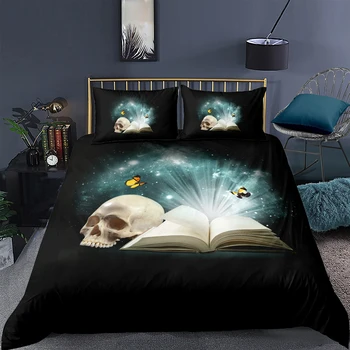Book And Skull Bedding Set King Mysterious 3D Fashionable Duvet Cover Queen Twin Full Single Double Unique Design Bed Set
Book And Skull Bedding Set King Mysterious 3D Fashionable Duvet Cover Queen Twin Full Single Double Unique Design Bed Set
