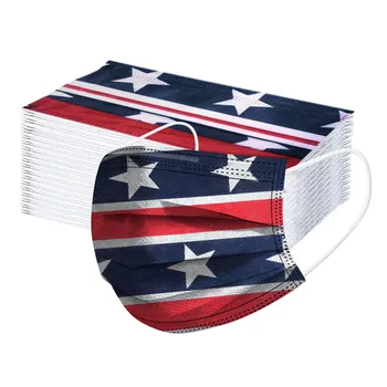 Adult Women 50pcs Mask Face Cover Disposable National Flag Masks Industrials 3 Layer Ply Earhook Mouth Masks Mascarillas Маска 
Adult Women 50pcs Mask Face Cover Disposable National Flag Masks Industrials 3 Layer Ply Earhook Mouth Masks Mascarillas Маска