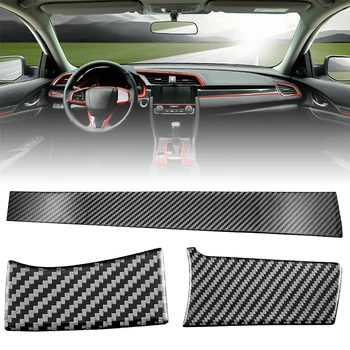 3PCS Carbon Fiber Center Dashboard Console Cover Trim Sticker Fit for Honda Civic 2016-19
3PCS Carbon Fiber Center Dashboard Console Cover Trim Sticker Fit for Honda Civic 2016-19