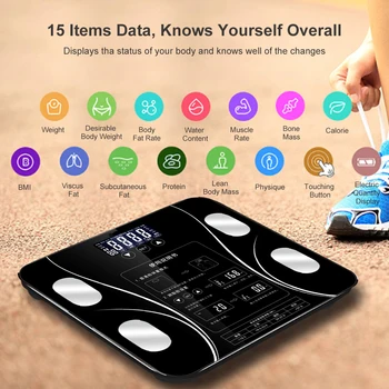Body Fat Scales Intelligent Electronic Weight Scale Digital BMI Scale Shows 15 Kinds Of Data About Your Body With LCD display
Body Fat Scales Intelligent Electronic Weight Scale Digital BMI Scale Shows 15 Kinds Of Data About Your Body With LCD display