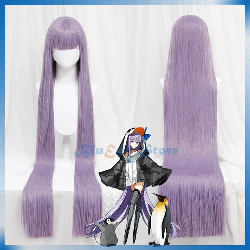 FGO MOON Penguin Meltlilith Meltryllis фиолетовый парик Fate Grand заказ Экстра CCC Косплей 140 см длинные
