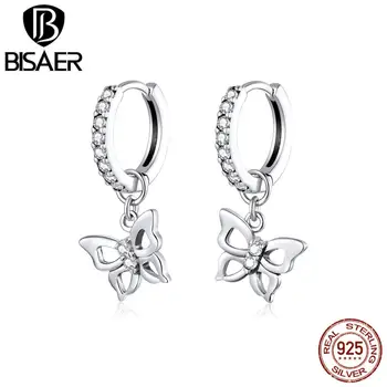 BISAER Butterfly Earrings 925 Sterling Silver Exquisite Butterfly Dangle Earrings Women Cubic Zircon Fashion Jewelry HSE833
BISAER Butterfly Earrings 925 Sterling Silver Exquisite Butterfly Dangle Earrings Women Cubic Zircon Fashion Jewelry HSE833