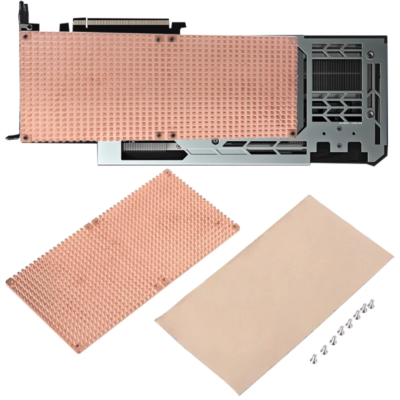 Graphics Card Back Heat Sink GPU Cooler Copper Cooling Graphic Cards Block Backplate for 3080 3090 | Компьютеры и офис
