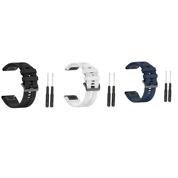 Quick Release Silicone Watch Band Wrist Strap Belt for Garmin Fenix 5X Plus 26mm 
Quick Release Silicone Watch Band Wrist Strap Belt for Garmin Fenix 5X Plus 26mm