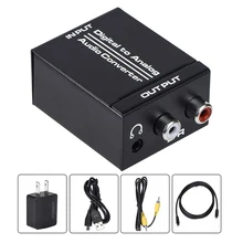 R/L AUX Analog To Digital Audio Converter RCA 3.5mm Optical Audio Coaxial Toslink Adapter With Optical Cable Coaxial Cable
R/L AUX Analog To Digital Audio Converter RCA 3.5mm Optical Audio Coaxial Toslink Adapter With Optical Cable Coaxial Cable