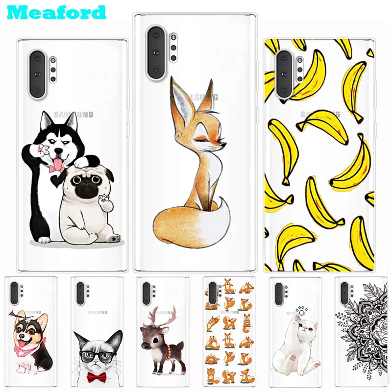 For Samsung Note 10 Pro Case Cute Animals Soft TPU Clear Back Cover For Samsung Galaxy Note 10 10Pro Note10 Plus Silicone Cases
For Samsung Note 10 Pro Case Cute Animals Soft TPU Clear Back Cover For Samsung Galaxy Note 10 10Pro Note10 Plus Silicone Cases