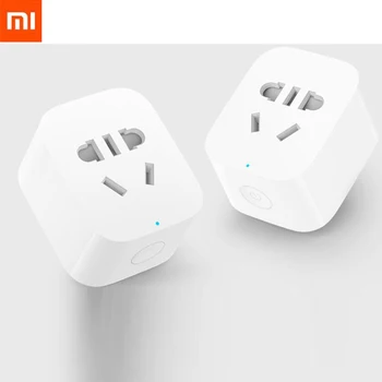 100% Original Xiaomi Smart Socket Plug Bacic WiFi Wireless Remote Socket Adaptor Power on and Off with Smart Xiaomi APP Control