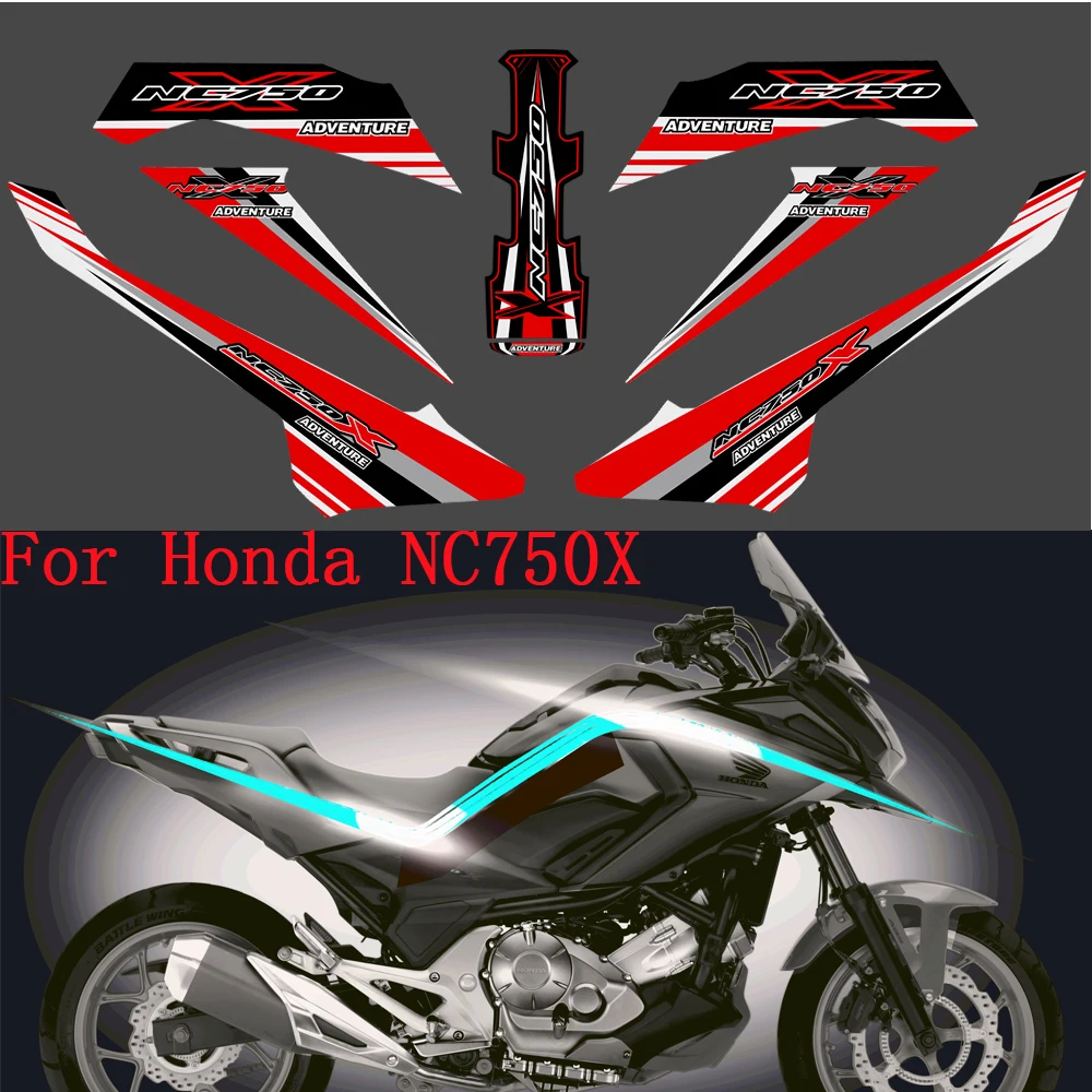 

Stickers Kit Decals Cases For Honda NC750X NC 750X 750 X Fairing Cover Fender Protection Motorcycle Tank Pad Protector Tankpad