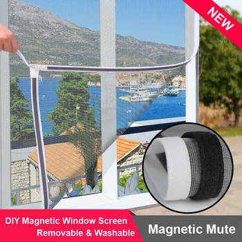 Magnet Curtains Adjustable Magnetic Window Screen Insect Mesh Removable Washable Invisible Fly Mosquito Net Customize Screen Kit
Magnet Curtains Adjustable Magnetic Window Screen Insect Mesh Removable Washable Invisible Fly Mosquito Net Customize Screen Kit