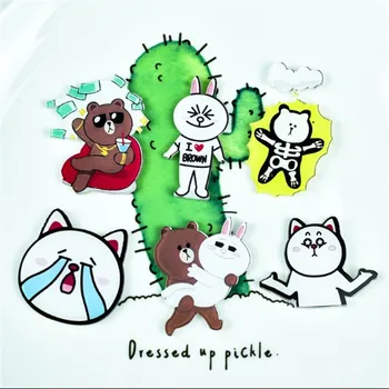 1 PC cartoon Icon Kawaii Animal bear and rabbit Icons Acrylic Pin Badge Cute Backpack Decoration Badges Z237
1 PC cartoon Icon Kawaii Animal bear and rabbit Icons Acrylic Pin Badge Cute Backpack Decoration Badges Z237