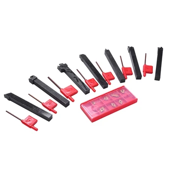21Pcs Boring Bar Carbide Inserts Lathe Turning Tool 10mm Shank Lathe Turning Tool Holder 
21Pcs Boring Bar Carbide Inserts Lathe Turning Tool 10mm Shank Lathe Turning Tool Holder