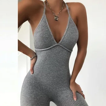 2020 New Women's Sexy Backless Tight Hip Jumpsuit 
2020 New Women's Sexy Backless Tight Hip Jumpsuit